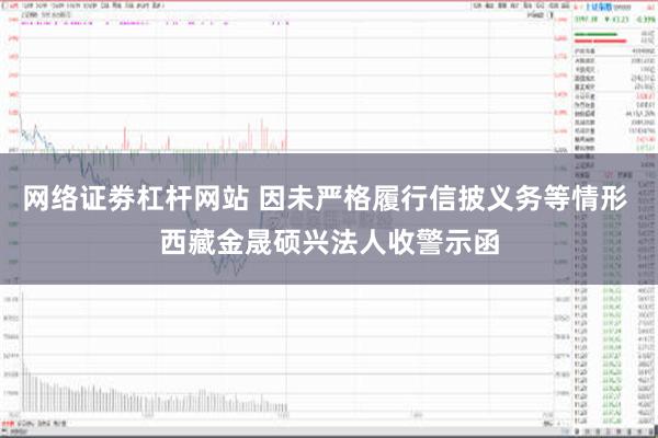 网络证劵杠杆网站 因未严格履行信披义务等情形 西藏金晟硕兴法人收警示函