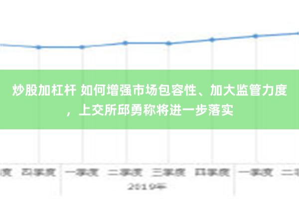 炒股加杠杆 如何增强市场包容性、加大监管力度，上交所邱勇称将进一步落实