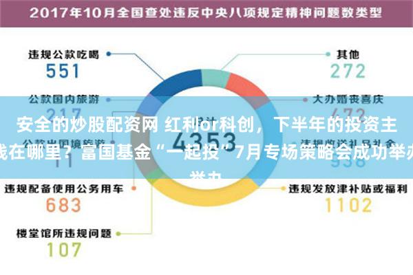 安全的炒股配资网 红利or科创，下半年的投资主线在哪里？富国基金“一起投”7月专场策略会成功举办