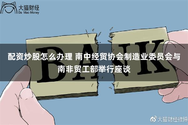 配资炒股怎么办理 南中经贸协会制造业委员会与南非贸工部举行座谈