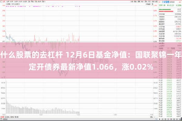 什么股票的去杠杆 12月6日基金净值：国联聚锦一年定开债券最新净值1.066，涨0.02%